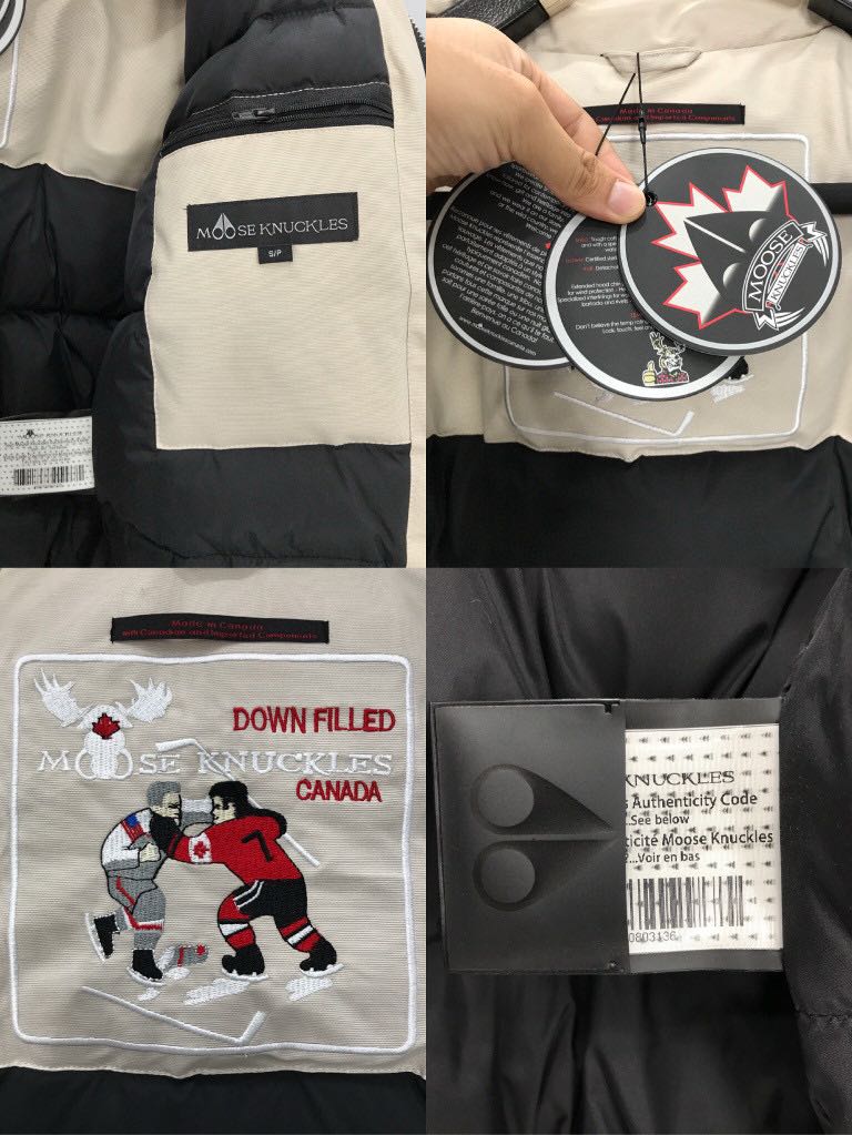 Moose Knuckles Men's Ballistic Logo Down Jacket(M32MB000S305）