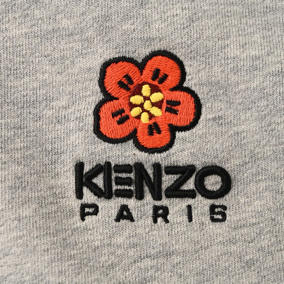 KENZO  BOKE FLOWER Embroidered Classic Hoodie（FD55SW4424MF-99J）