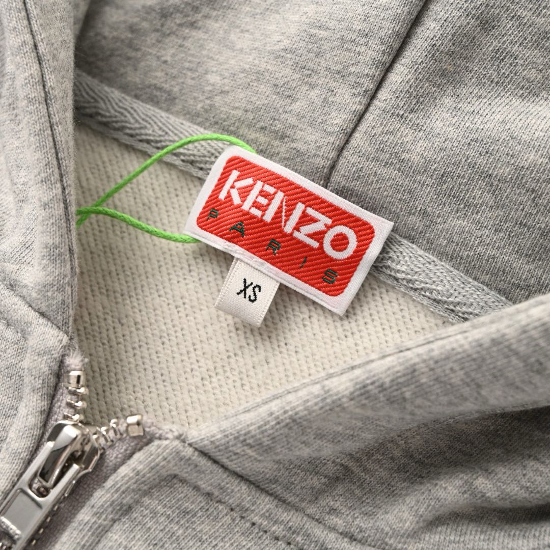 KENZO  BOKE FLOWER Embroidered Classic Hoodie（FD55SW4424MF-99J）