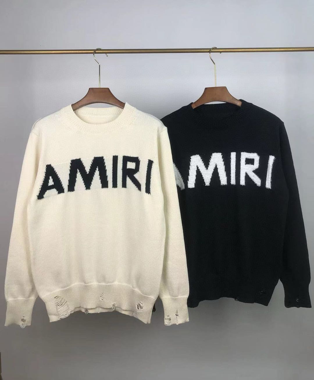 Amiri Destroyed effect sweater (PF22MKL009271）