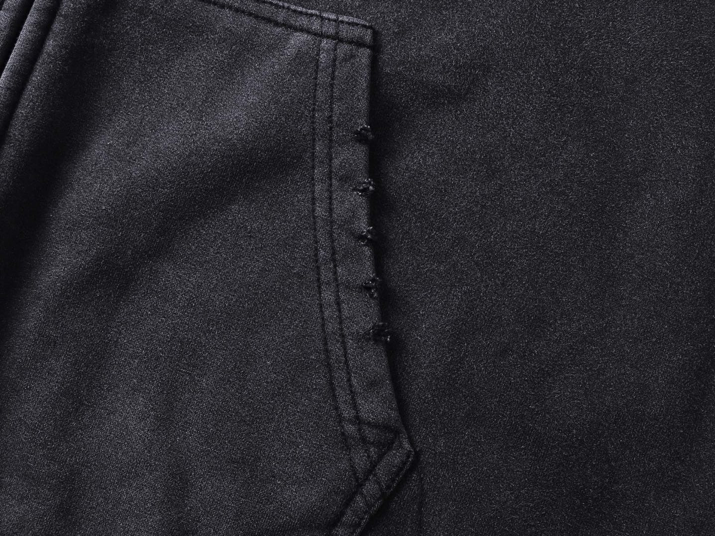 Balenciaga Men's Sponsor Logos Large Zip-up Hoodie in Black Faded（826162TSVE11041）