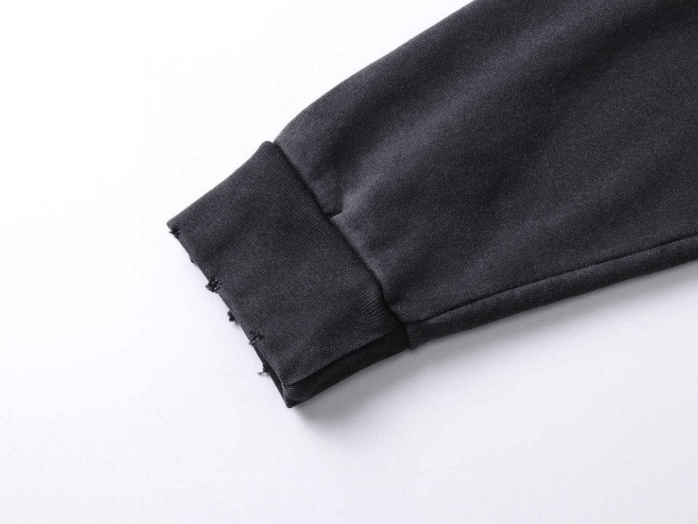 Balenciaga Men's Sponsor Logos Large Zip-up Hoodie in Black Faded（826162TSVE11041）