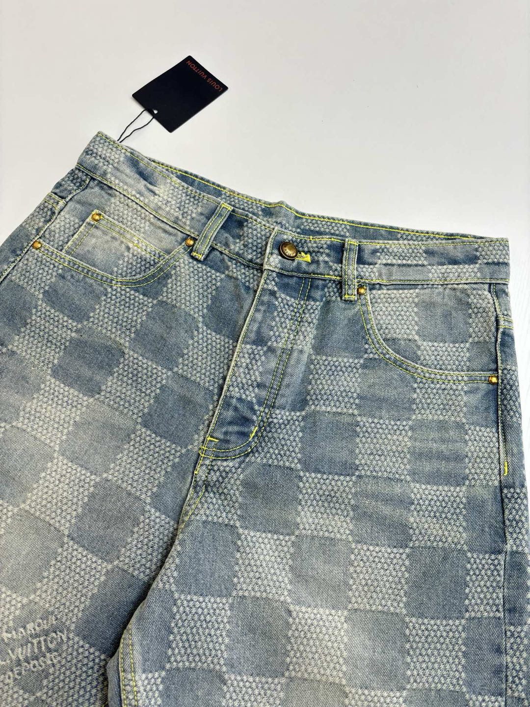 Louis Vuitton Damier denim pants（1AFQGR）
