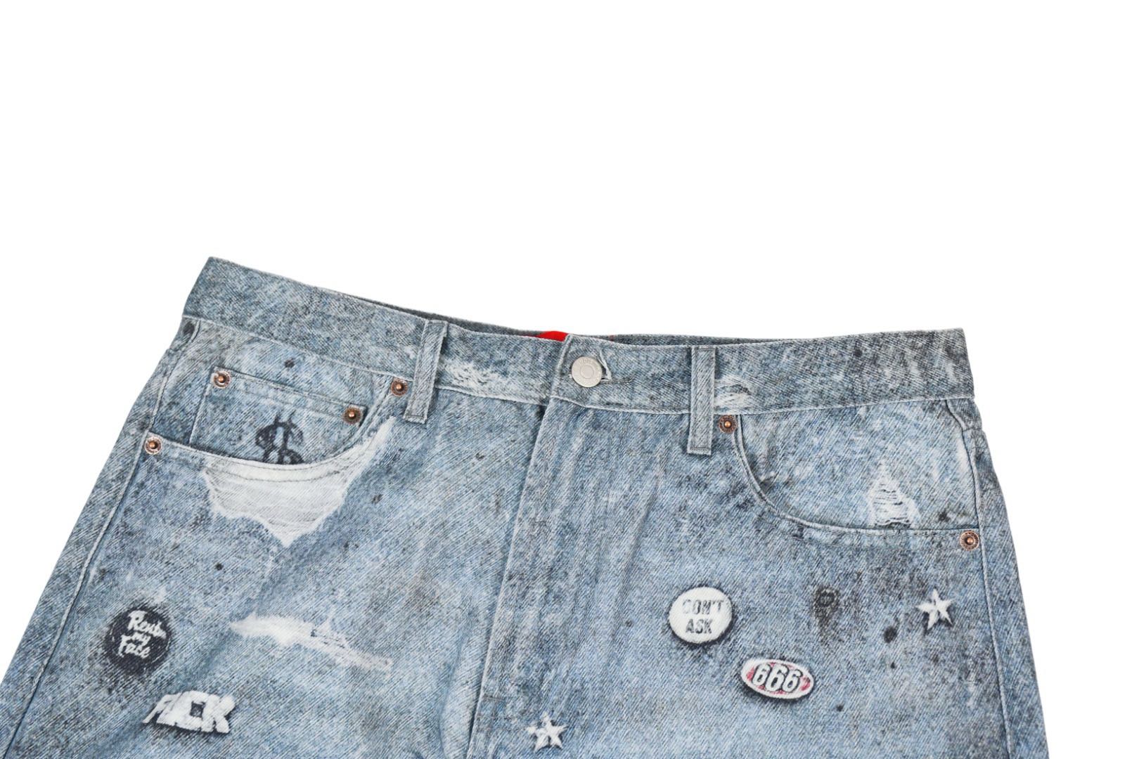 Supreme HJR Trompe L'oel Loose Fit Jean（SUP-FW24-185）