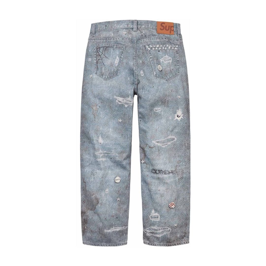 Supreme HJR Trompe L'oel Loose Fit Jean（SUP-FW24-185）
