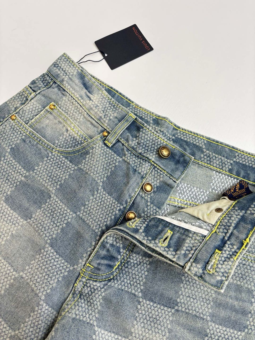Louis Vuitton Damier denim pants（1AFQGR）