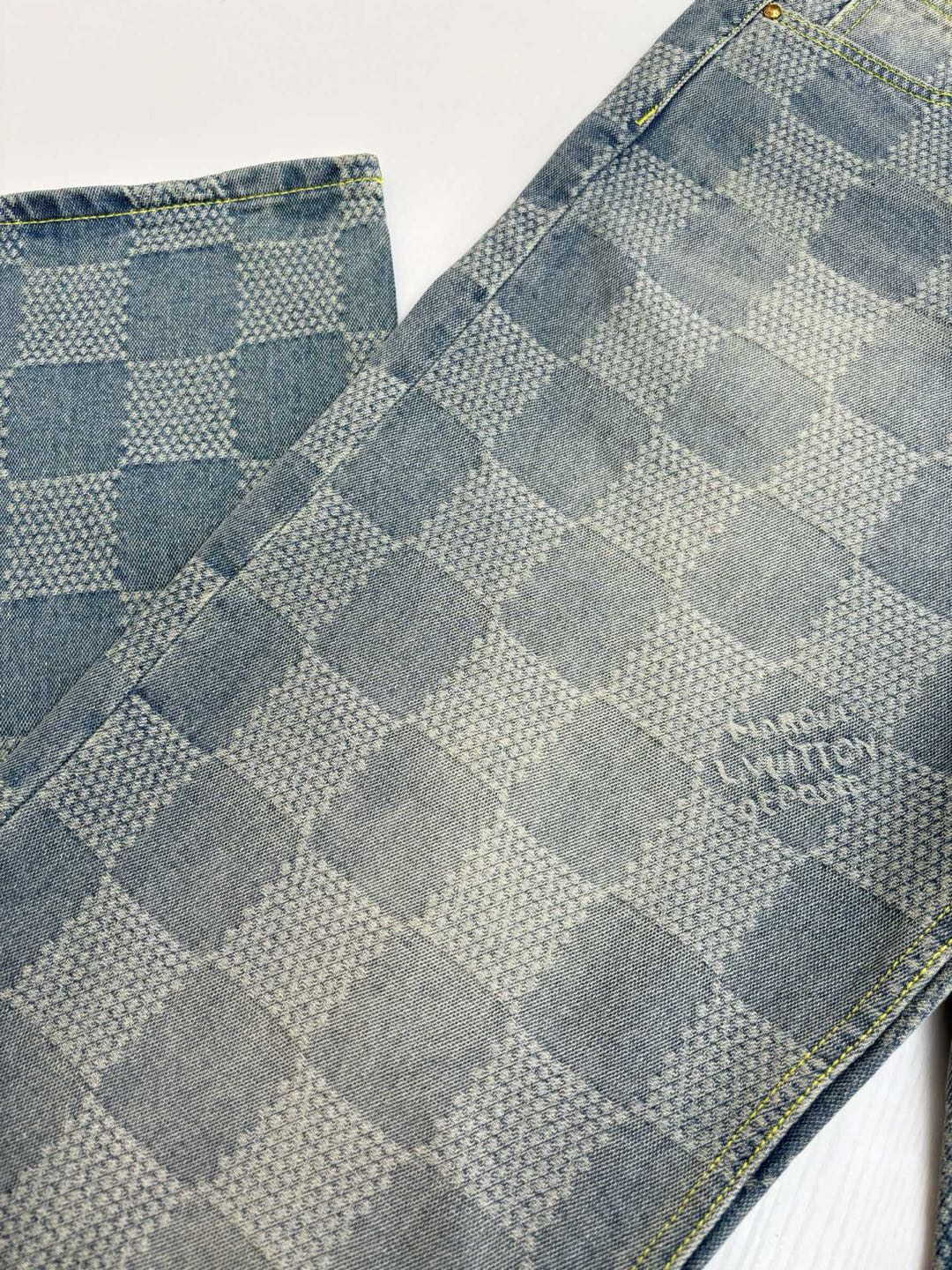 Louis Vuitton Damier denim pants（1AFQGR）