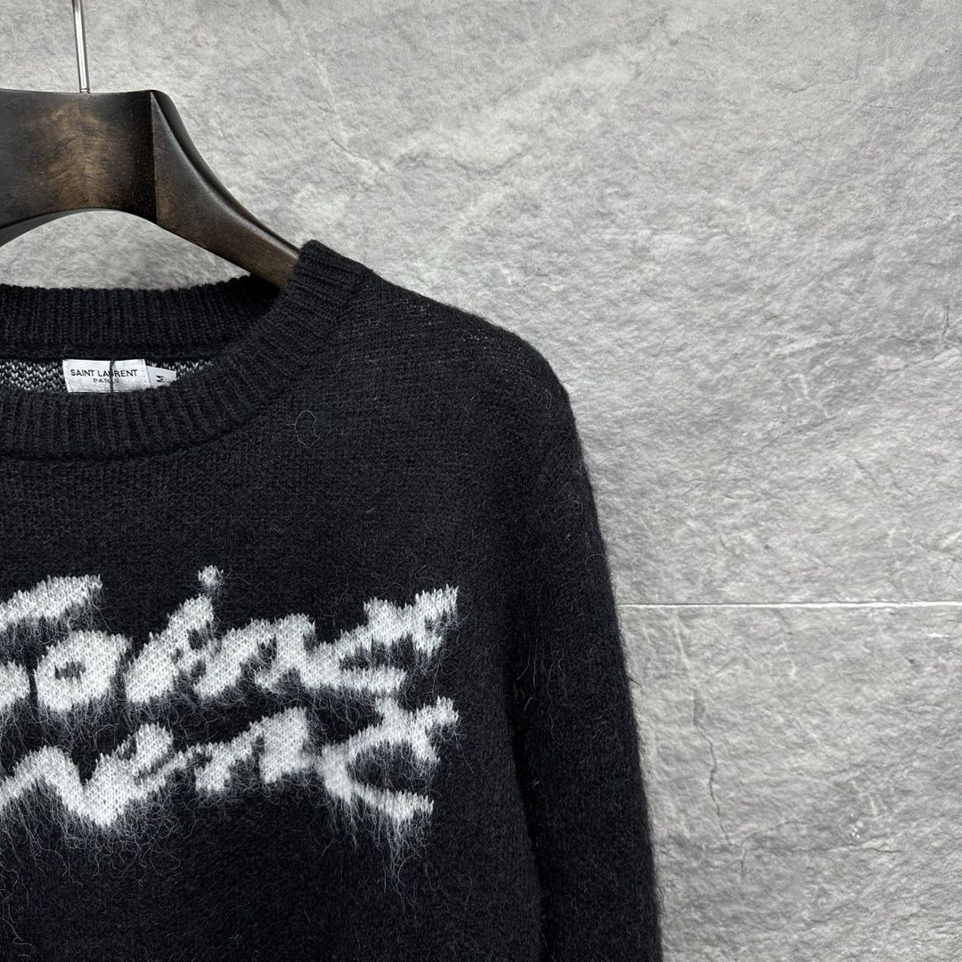 90s Saint Laurent sweater (mohair)（712176Y75SQ1095）