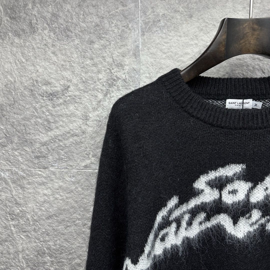 90s Saint Laurent sweater (mohair)（712176Y75SQ1095）