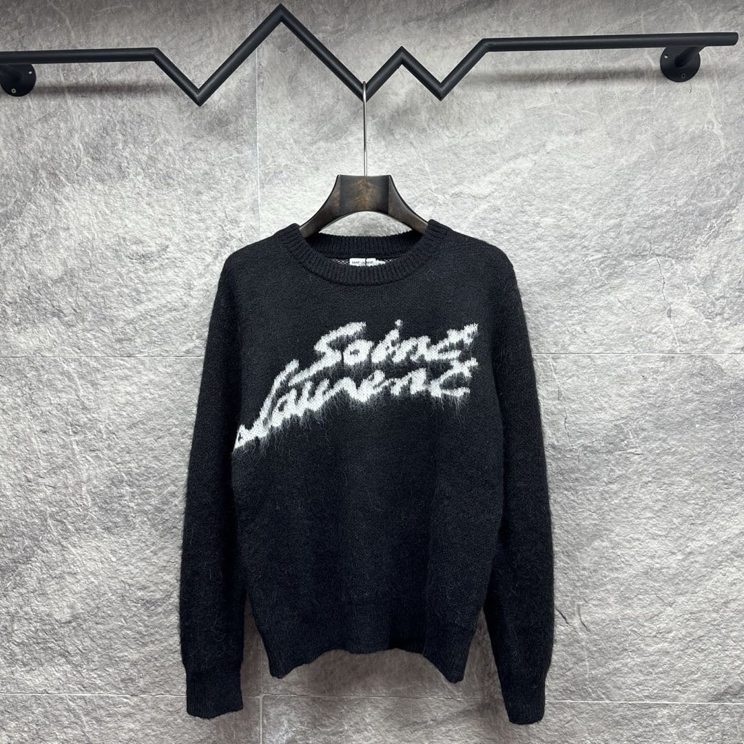 90s Saint Laurent sweater (mohair)（712176Y75SQ1095）