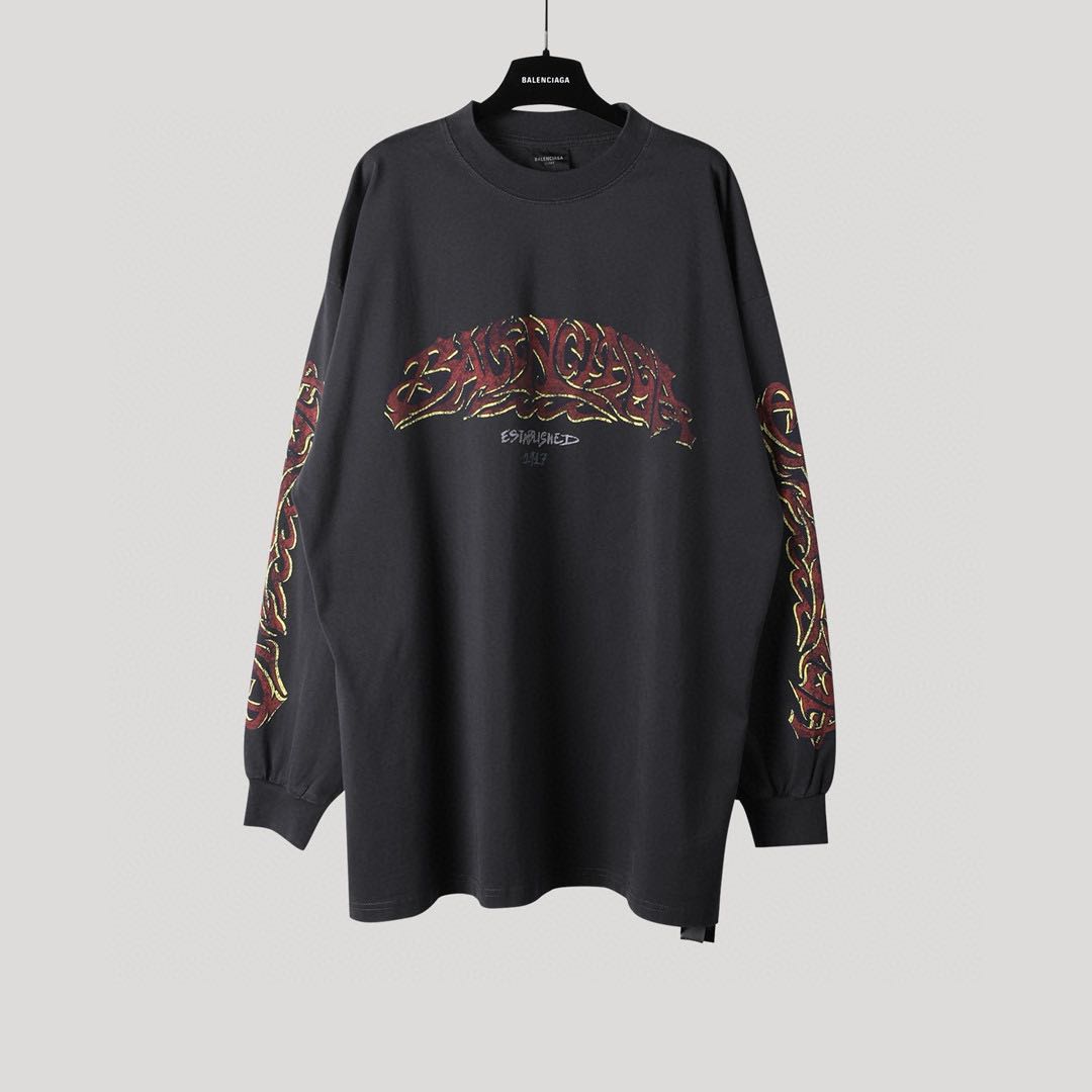 Balenciaga SS23 letter print sweatshirt（739027TPVM81568）