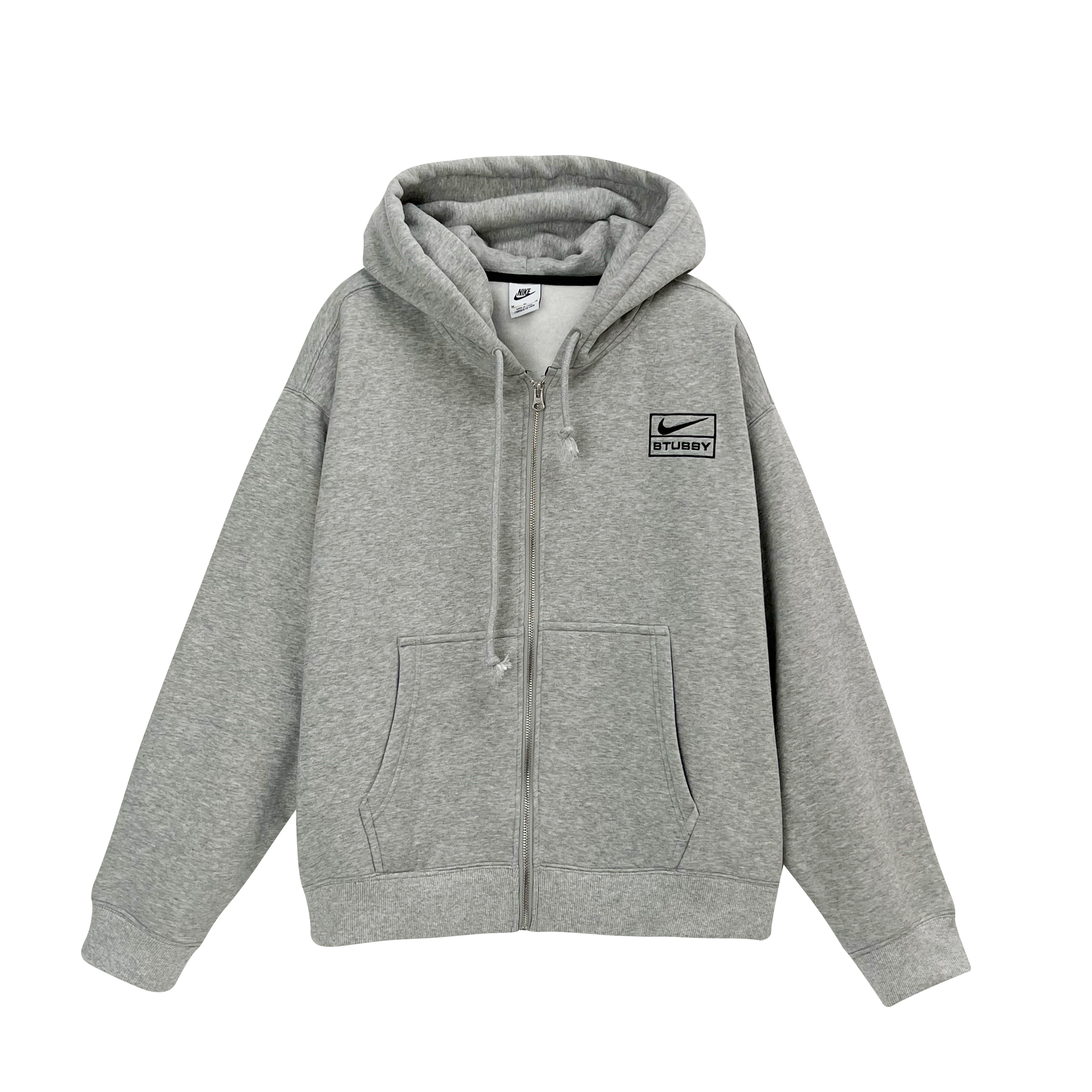 Nike x Stussy Washed Fleece Hoodie "Black"（FJ9176-010）