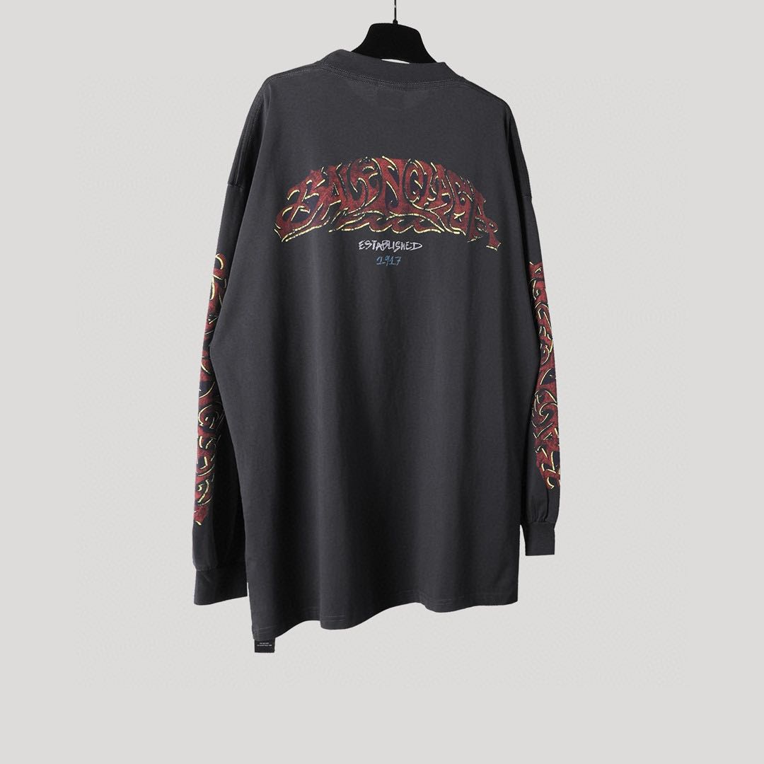 Balenciaga SS23 letter print sweatshirt（739027TPVM81568）