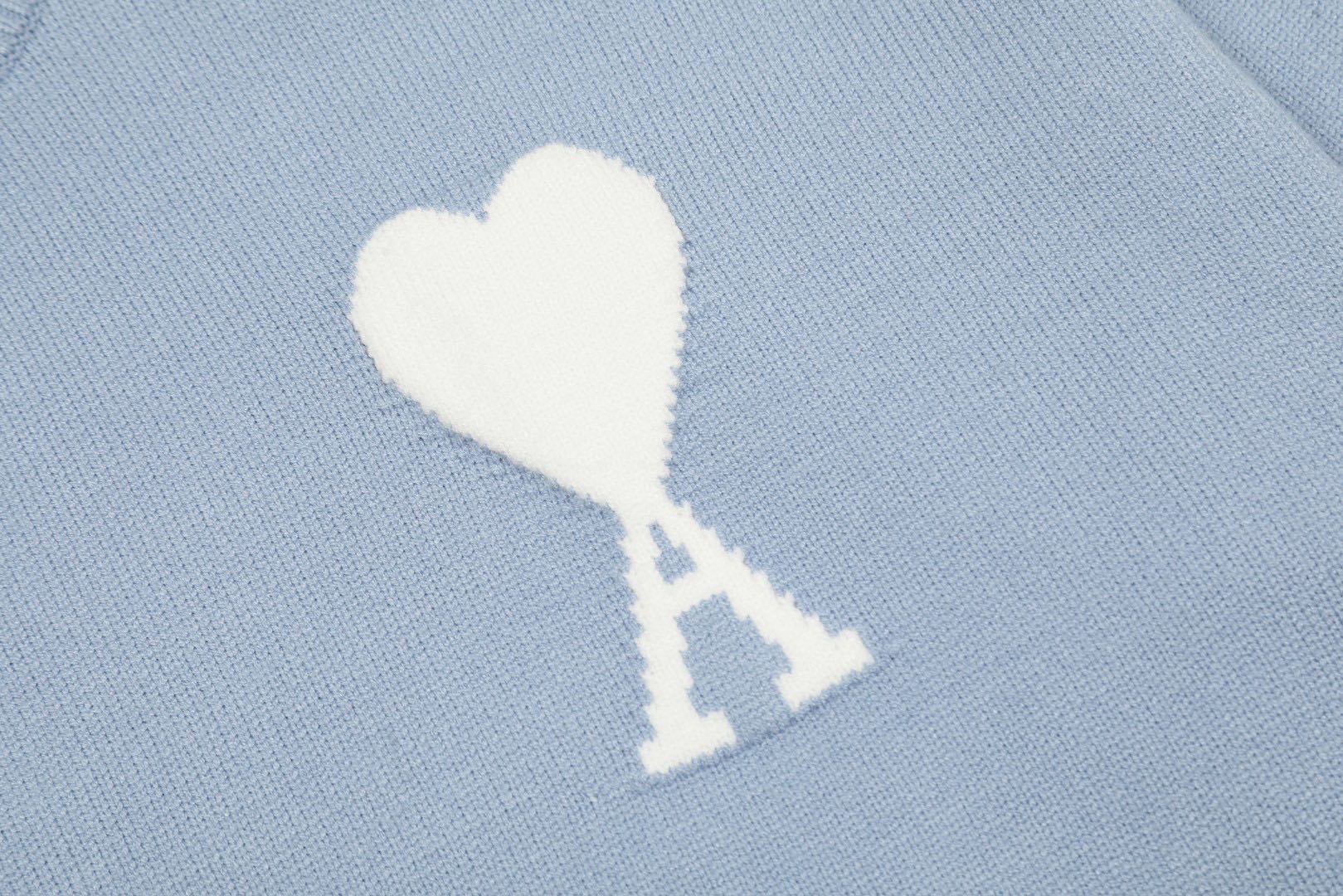 Ami Paris Ami De Coeur Sweater Blue（UKS006018-4843）