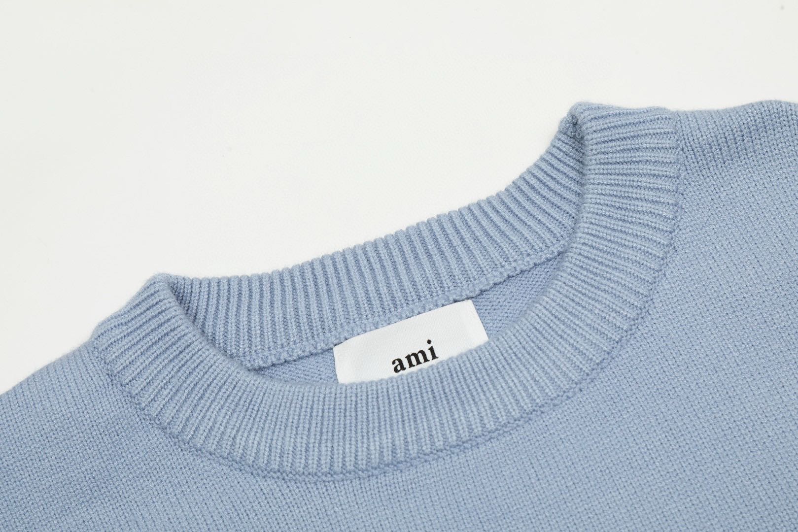 Ami Paris Ami De Coeur Sweater Blue（UKS006018-4843）