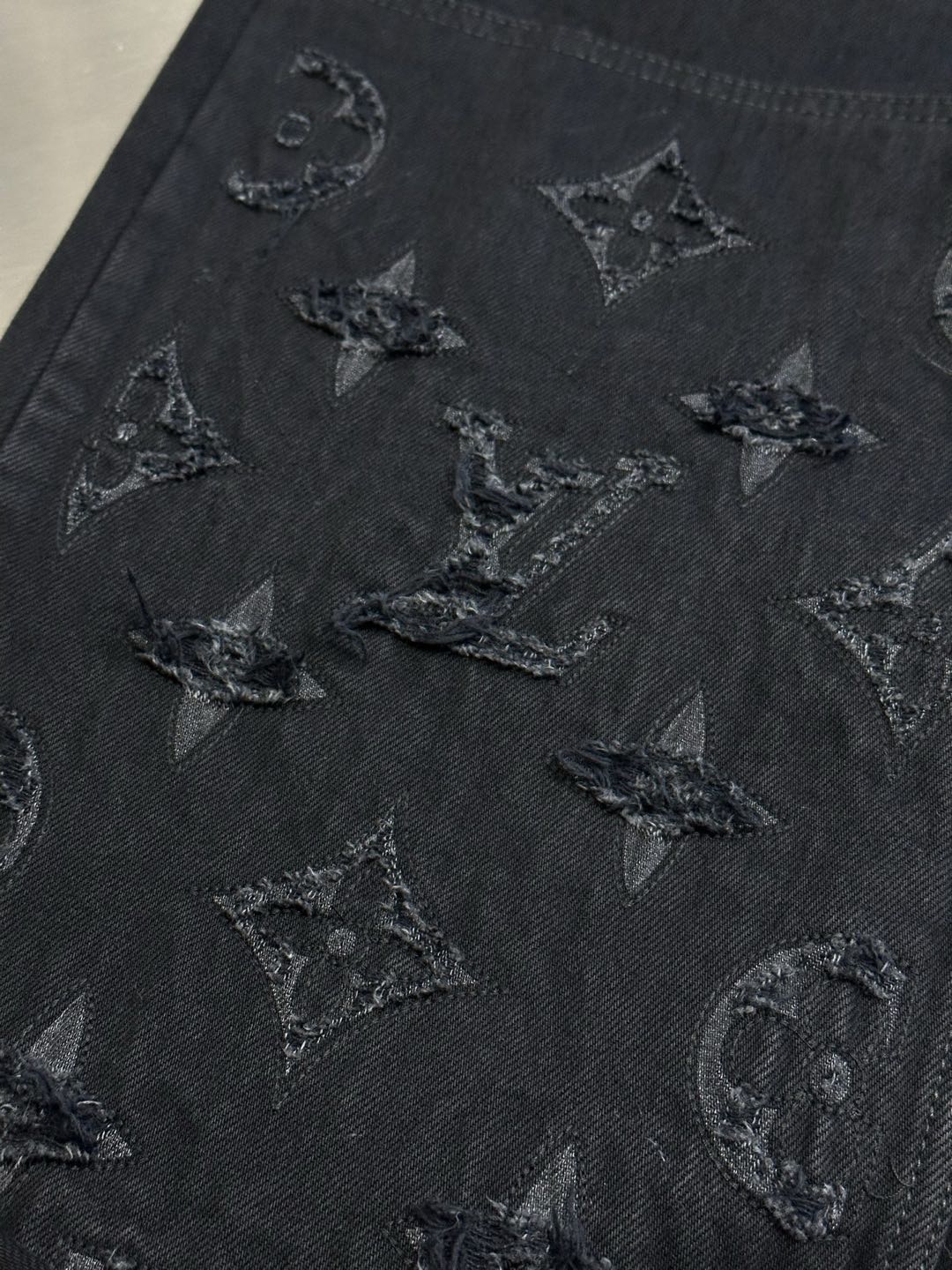 Louis Vuitton Monogram Destroy Denim Pants（1AJDVK）