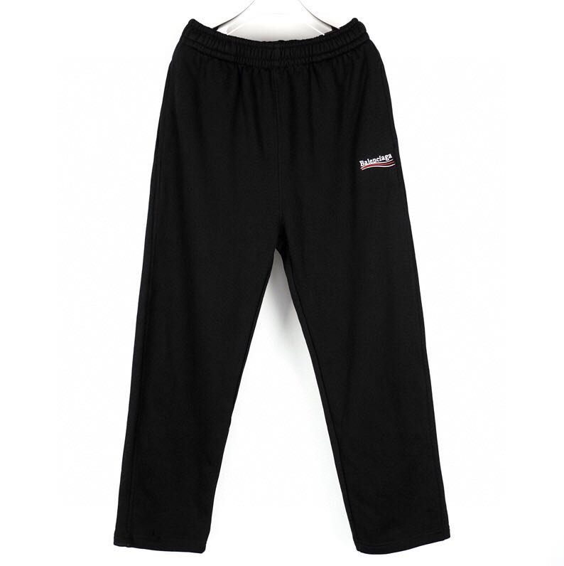 BALENCIAGA MEN’S Political Campaign Baggy Sweatpants "Black"(744513TOVV11000）
