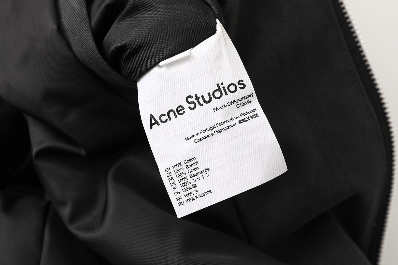 Acne Studios Bomber Jacket Anthracite (A90638-AA2）