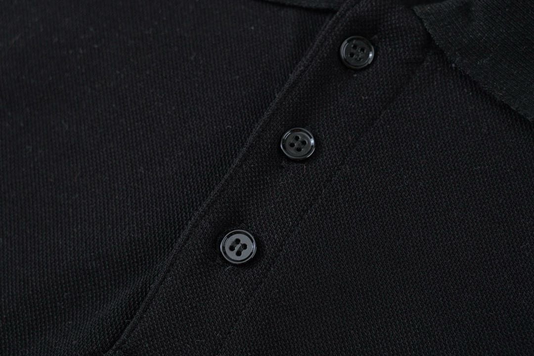 Celine embroidered cotton piqué polo shirt (2X68E043F-01OB）