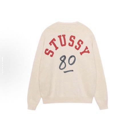 Stussy Men's Handwritten Crew Neck Sweater（117263）