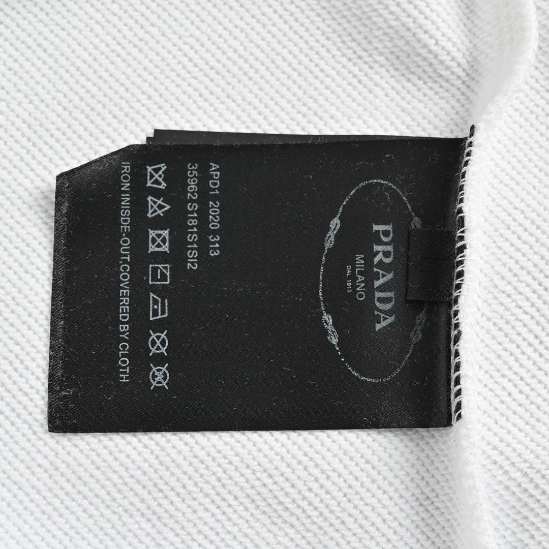 Prada PRD 23Fw 1913 pullover sweatshirt "White"（UJL207-1Z54-F0009-S-221）