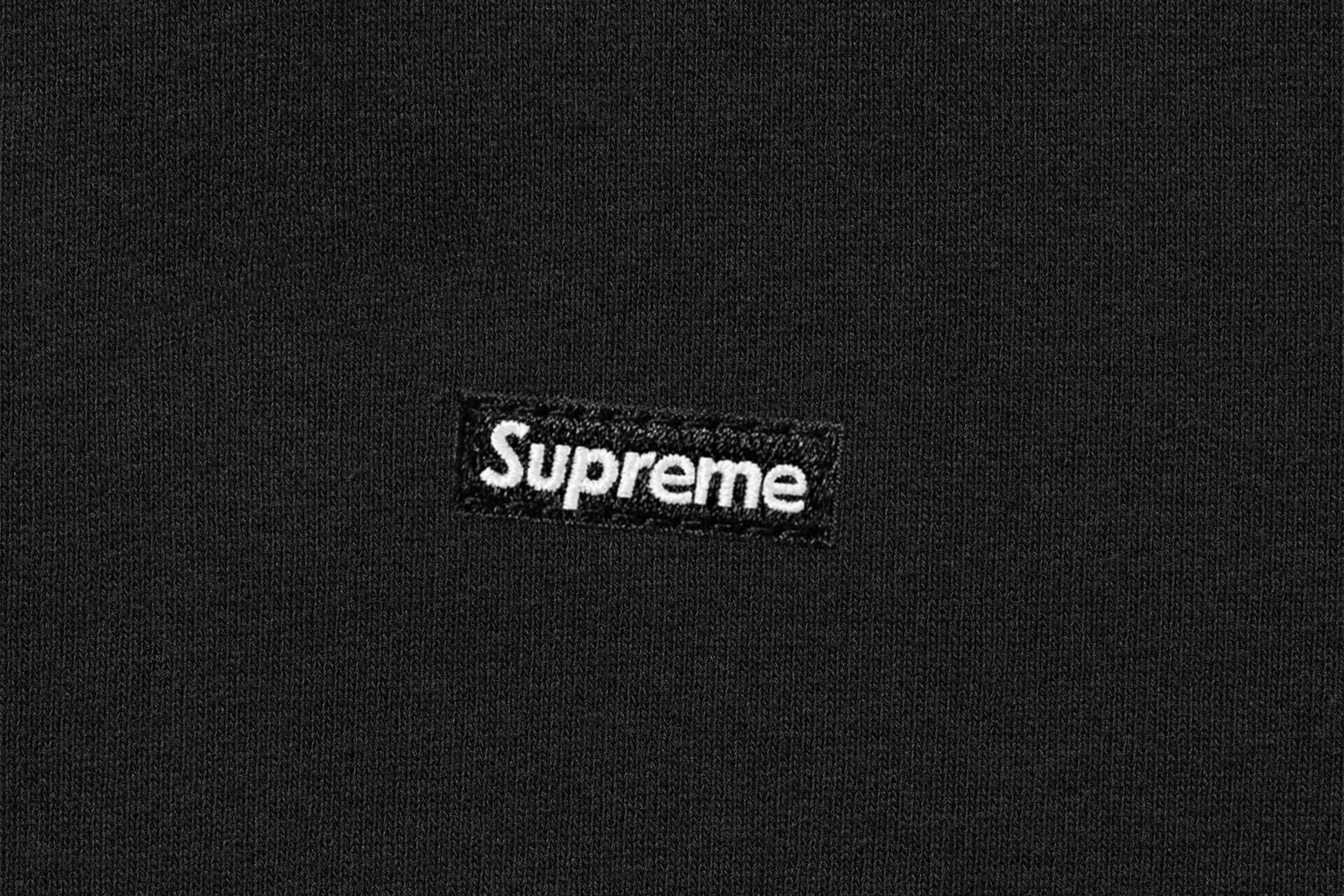 Supreme Small Box Zip Up Hooded Sweatshirt Black - 25SS（SUP-FW24-021）