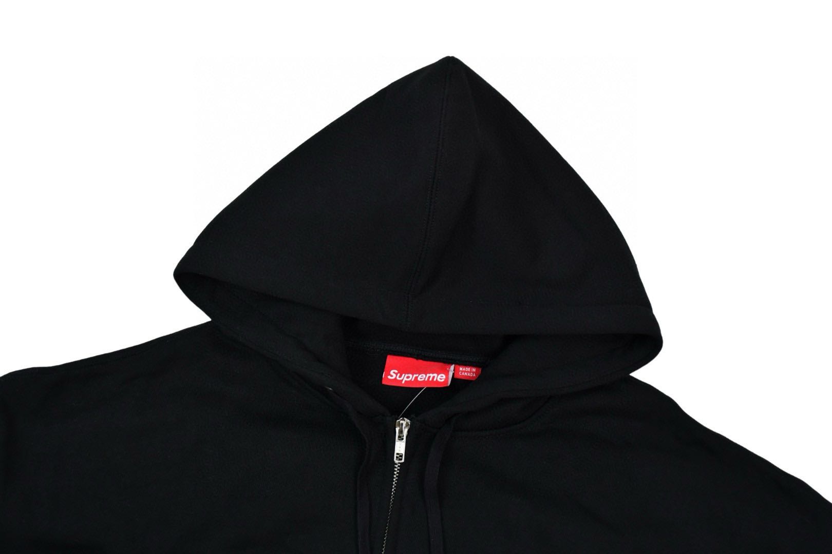 Supreme Small Box Zip Up Hooded Sweatshirt Black - 25SS（SUP-FW24-021）