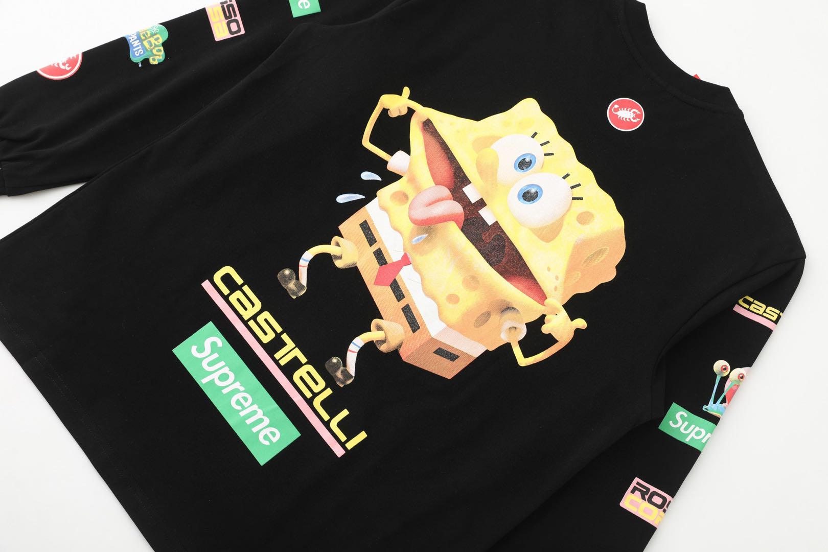 Supreme x SpongeBob L/S Tee Long Sleeve Tee (SUP-SS25-250）