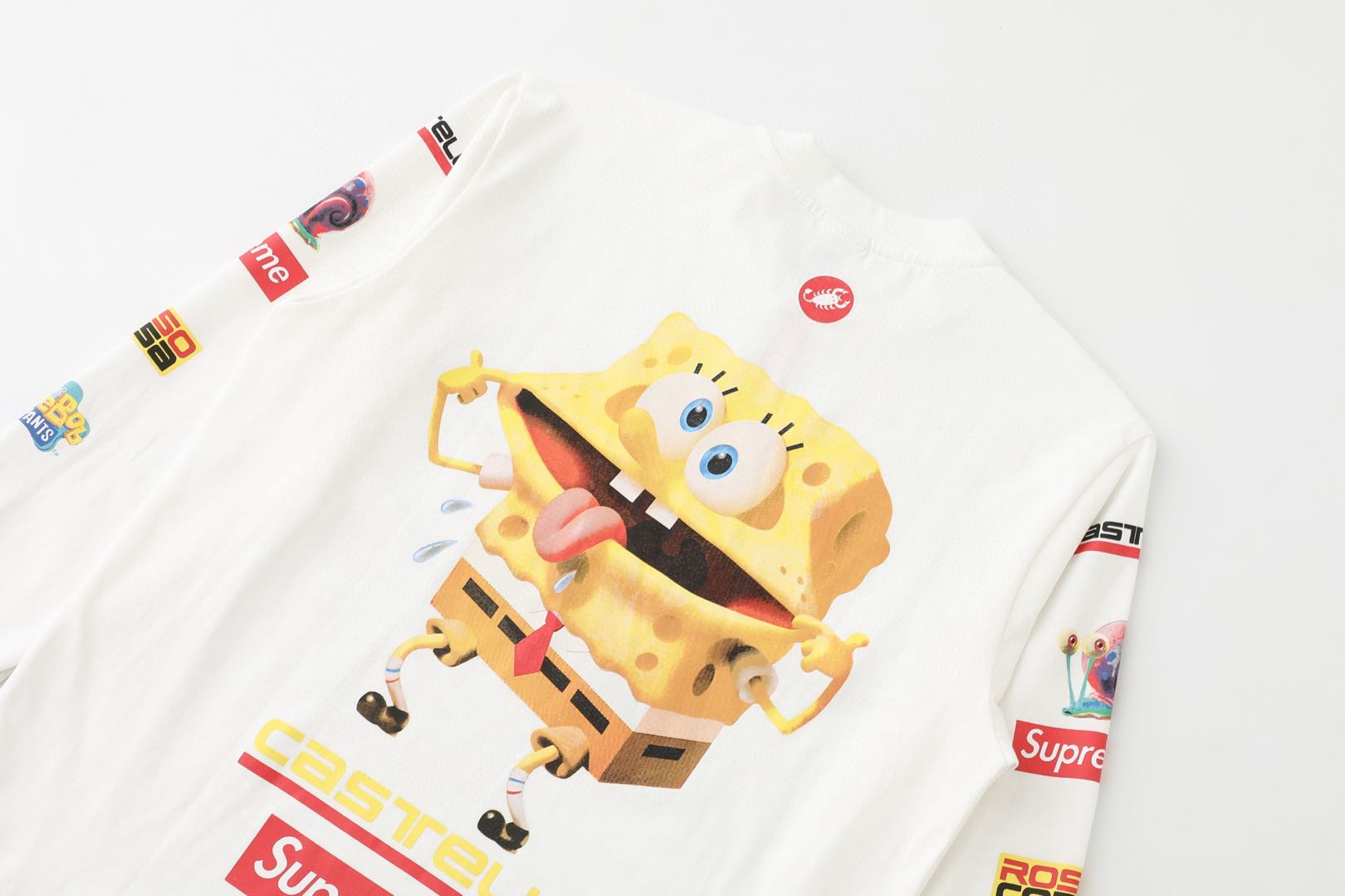 Supreme x SpongeBob L/S Tee Long Sleeve Tee (SUP-SS25-250）