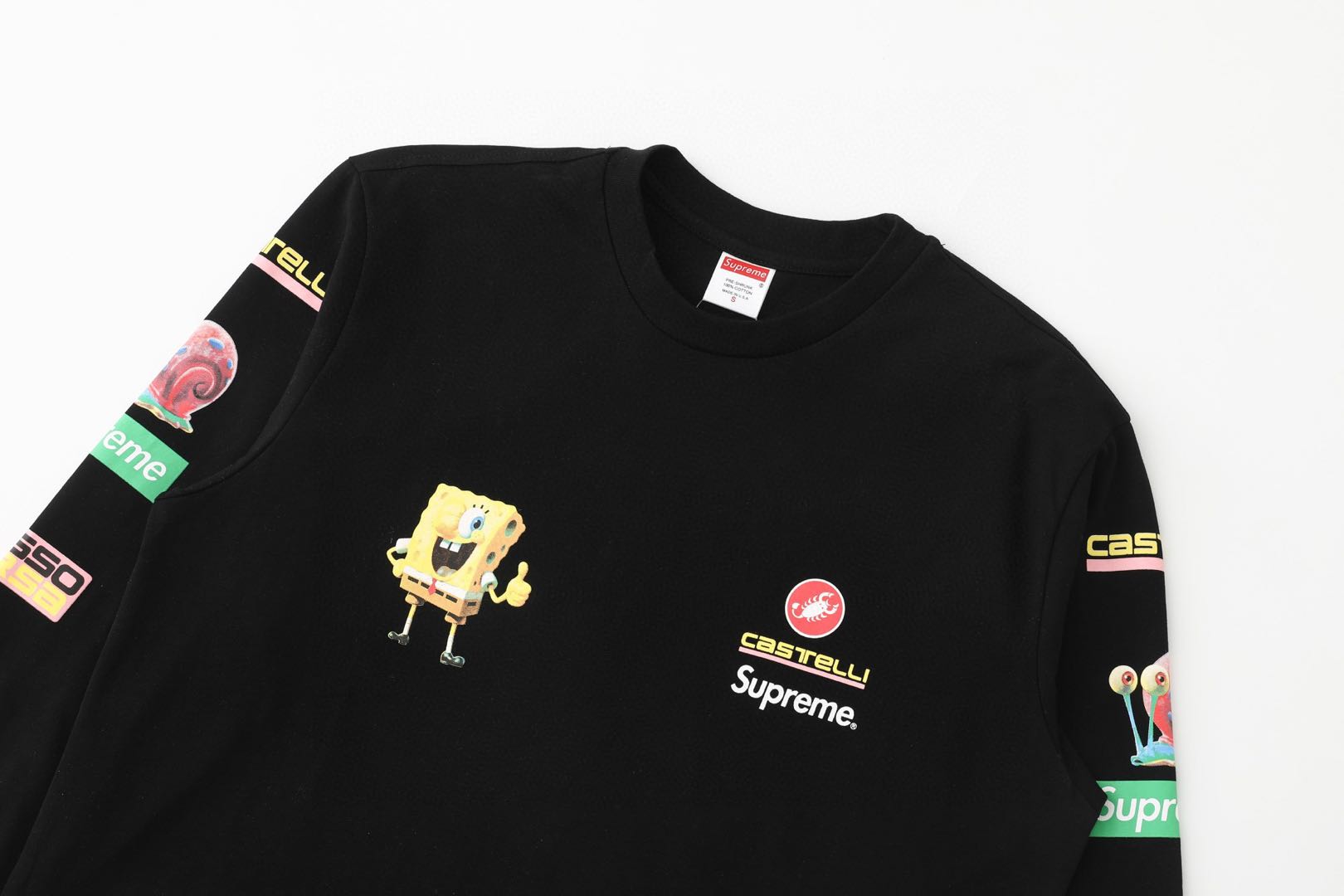 Supreme x SpongeBob L/S Tee Long Sleeve Tee (SUP-SS25-250）