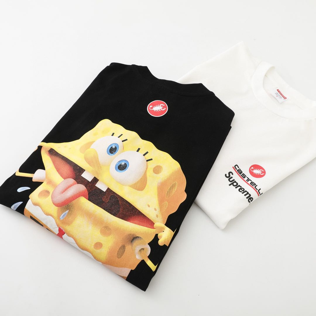Supreme x SpongeBob L/S Tee Long Sleeve Tee (SUP-SS25-250）