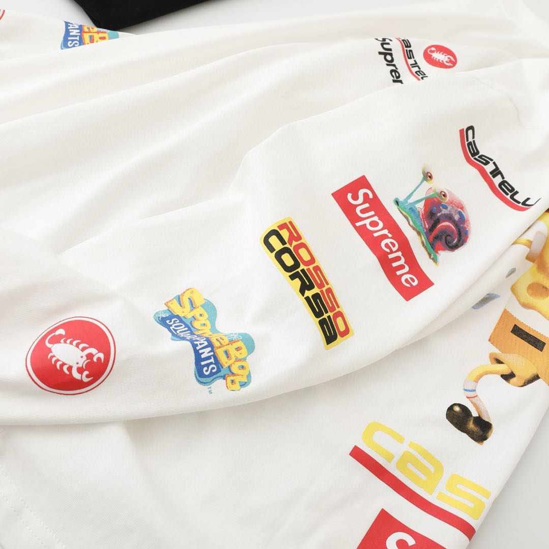 Supreme x SpongeBob L/S Tee Long Sleeve Tee (SUP-SS25-250）