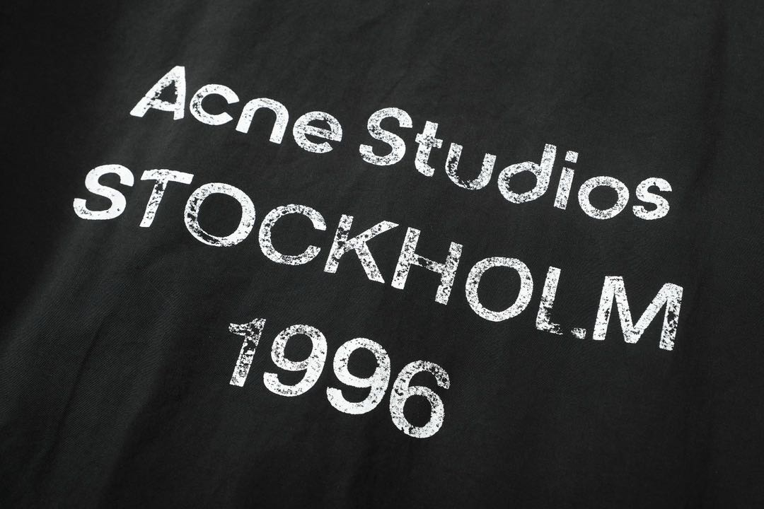 Acne Studios Printed Logo Zipper Jacket (B90791-910）