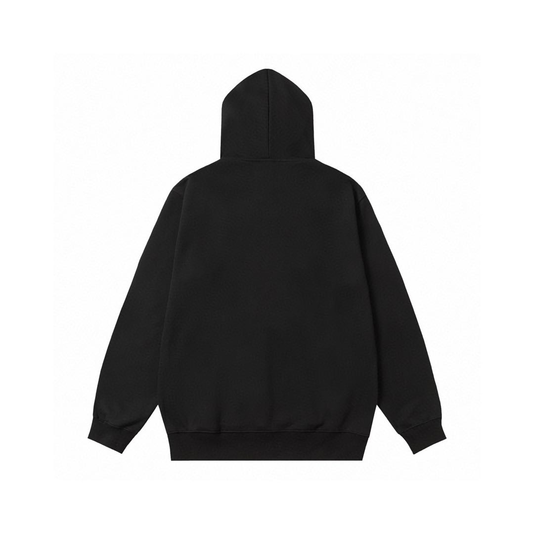 MONCLER Logo Cotton Fleece Hoodie Long Sleeve（I20938G0002689A1K999）