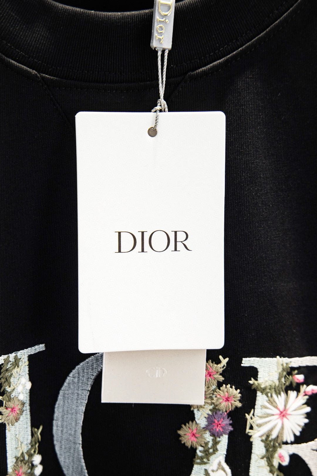 Dior Flowers Embroidered T-Shirt（113J686A0554-C084）