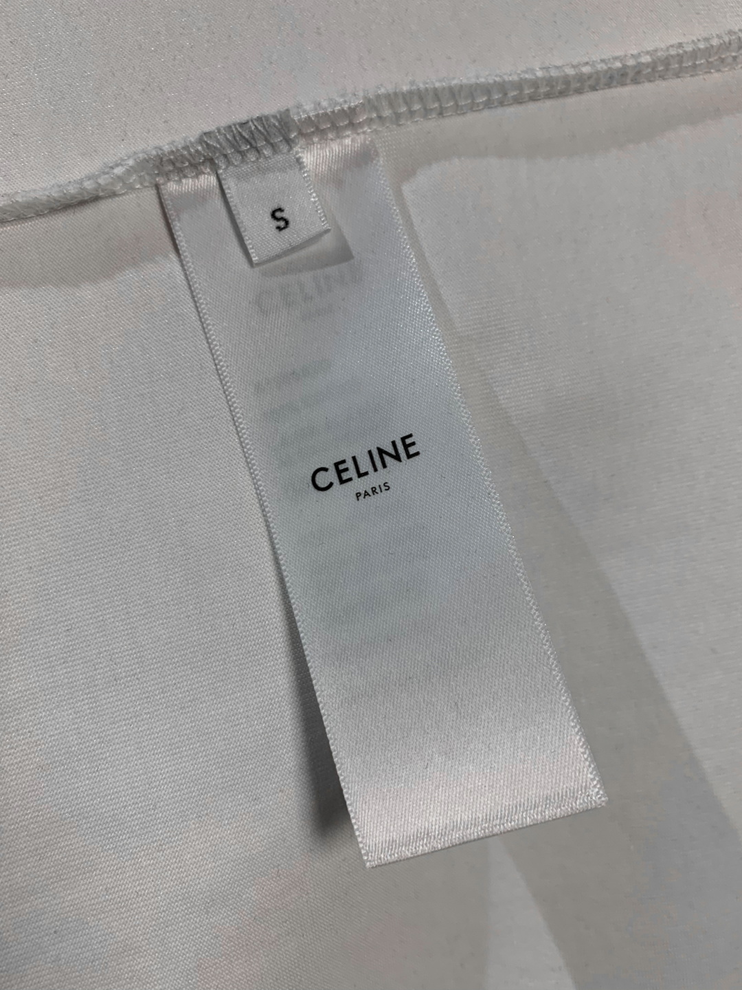 CELINE loose triomphe t-shirt in cotton jersey (RX02N671Q-WHITE）