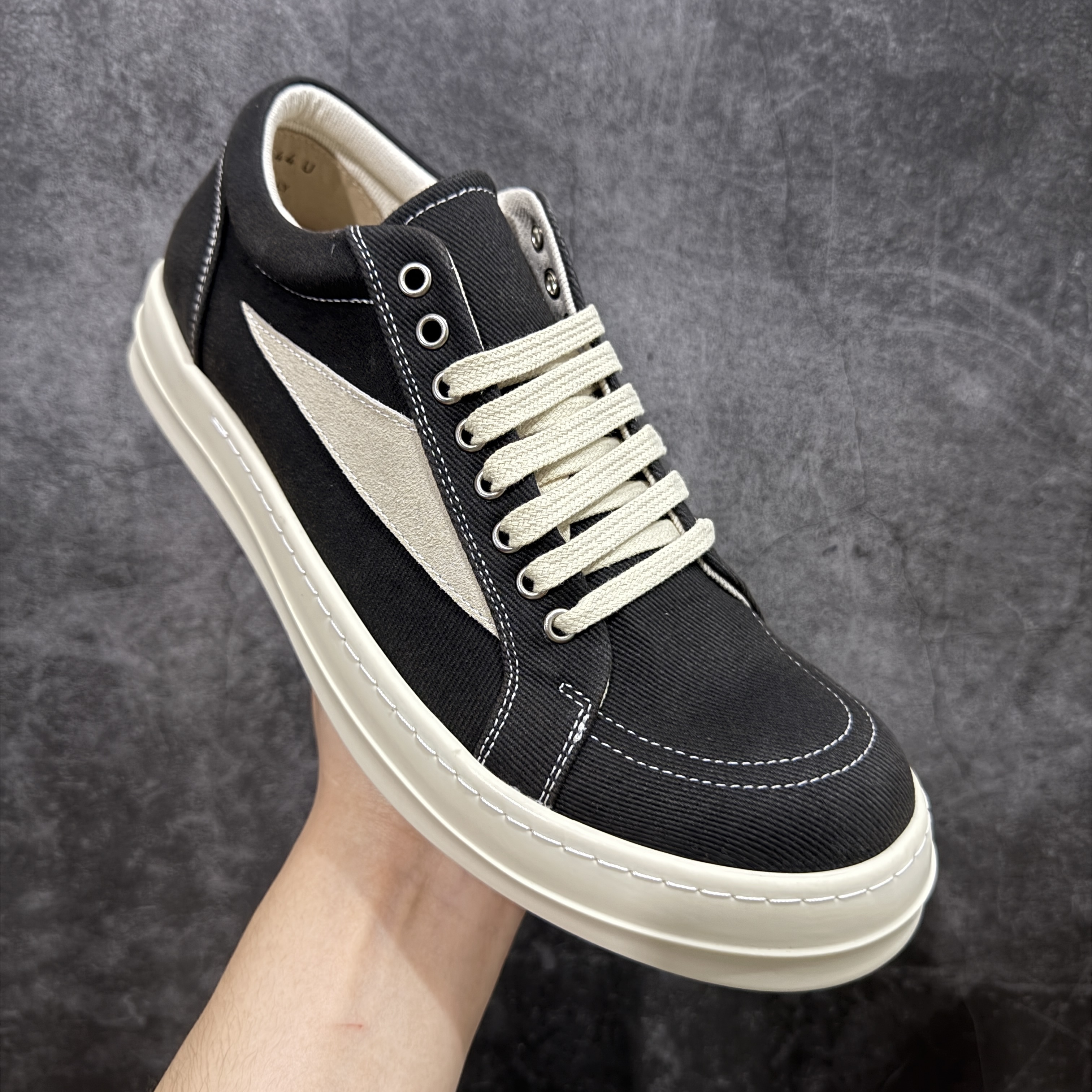 Rick Owens DRKSHDW Lido Overdyed Denim Vintage Black Milk SS24 (DU02C5803DO-911) 