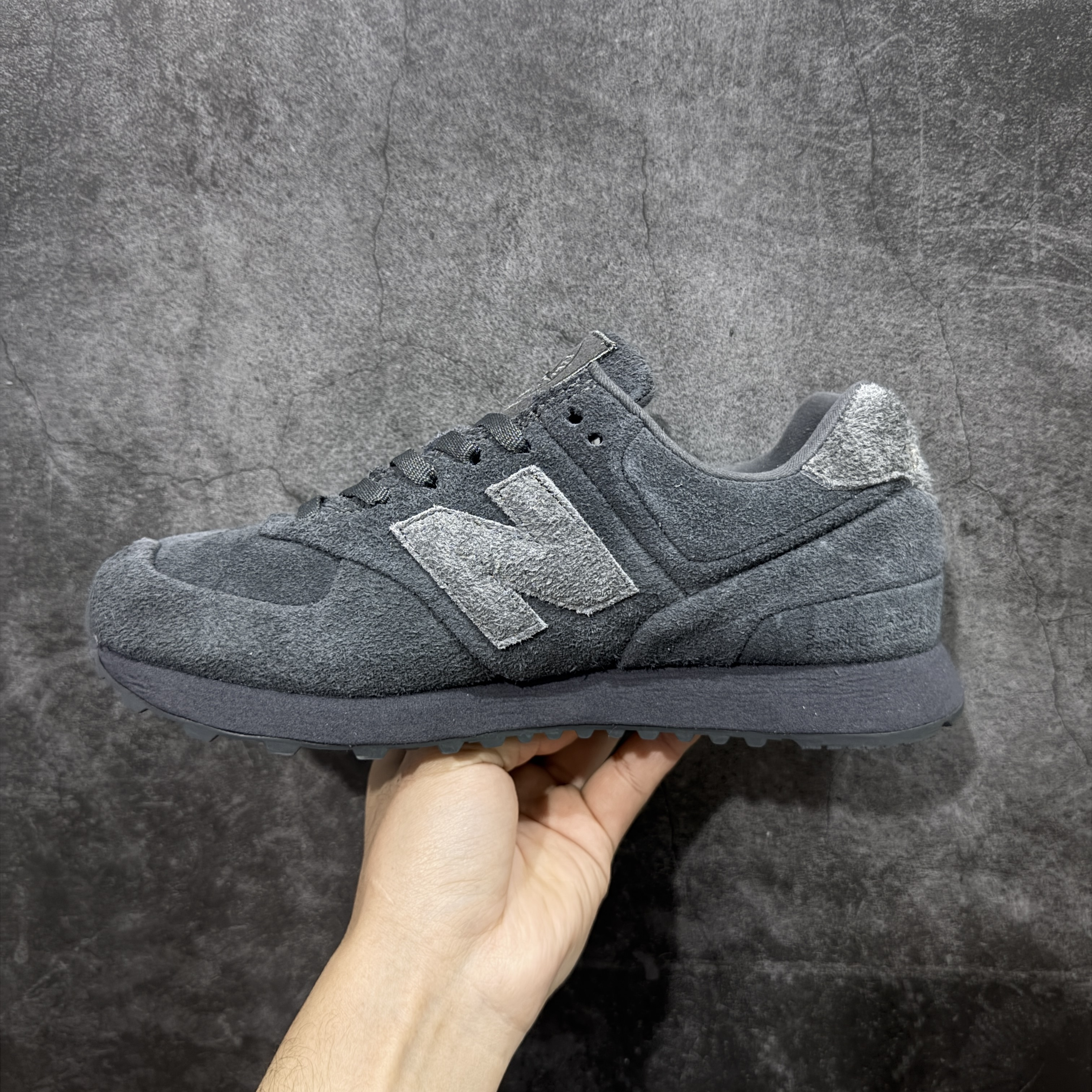 Stone Island × New Balance 574 Legacy Ghost "Dark Grey"(U574BST1)