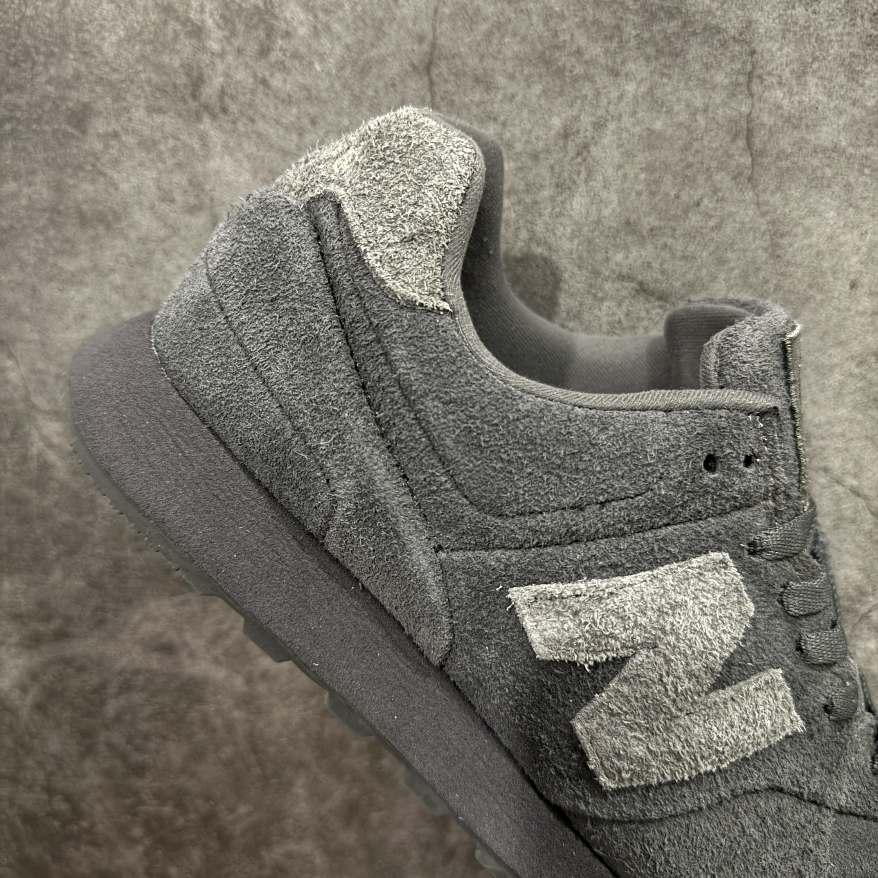 Stone Island × New Balance 574 Legacy Ghost "Dark Grey"(U574BST1)