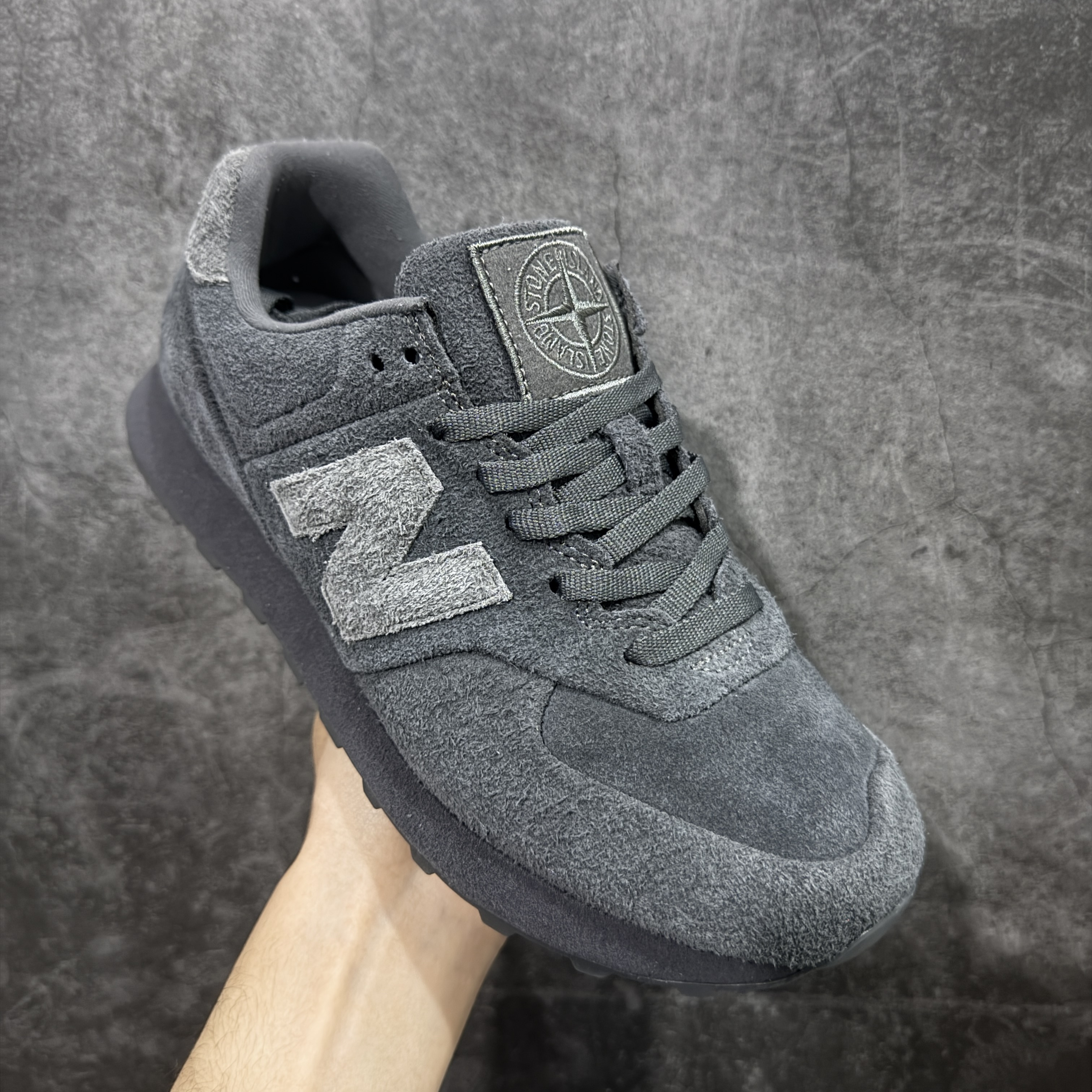 Stone Island × New Balance 574 Legacy Ghost "Dark Grey"(U574BST1)