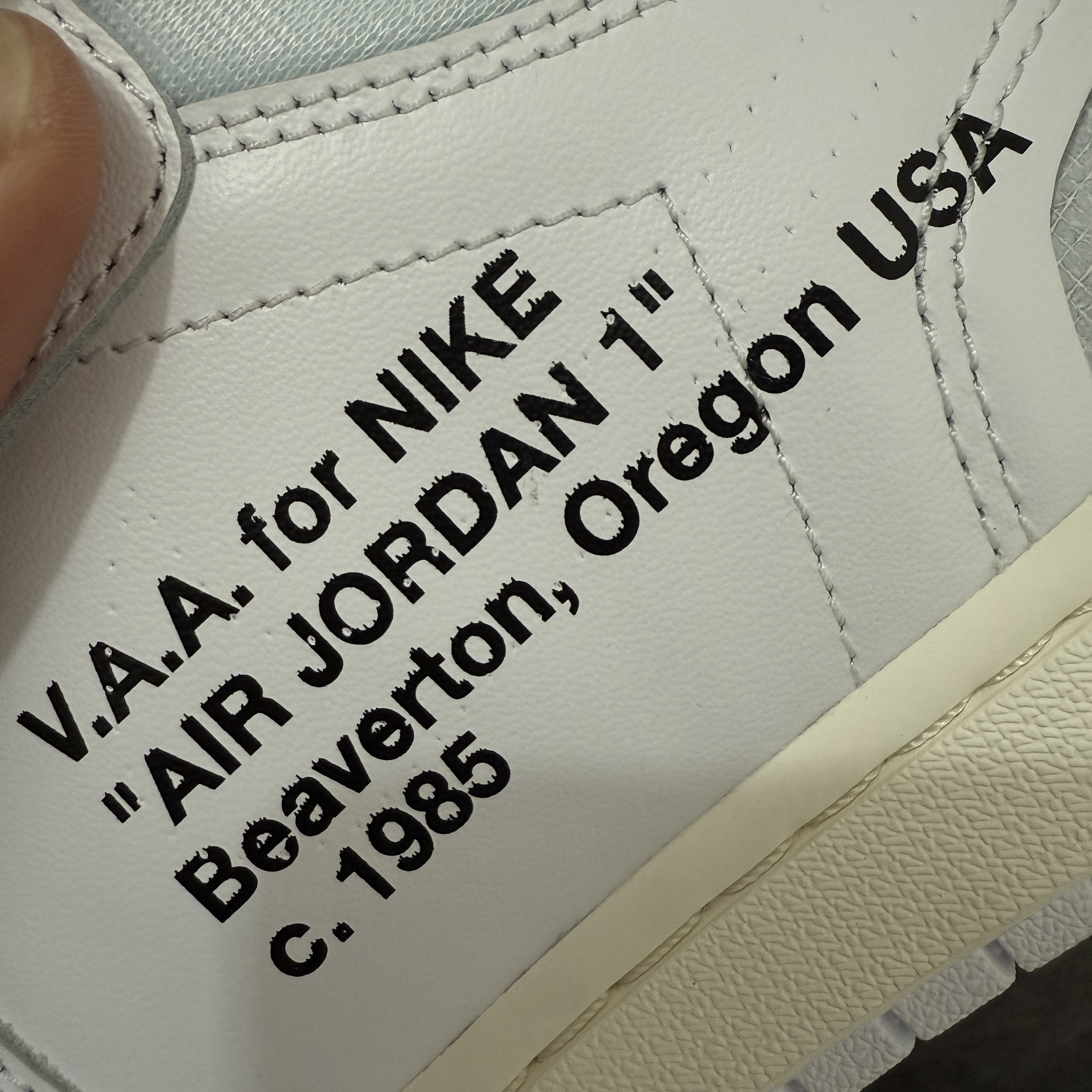 Off-White × Nike Air Jordan 1 Retro High OG "Alaska"（26ss） (AA3834-100)