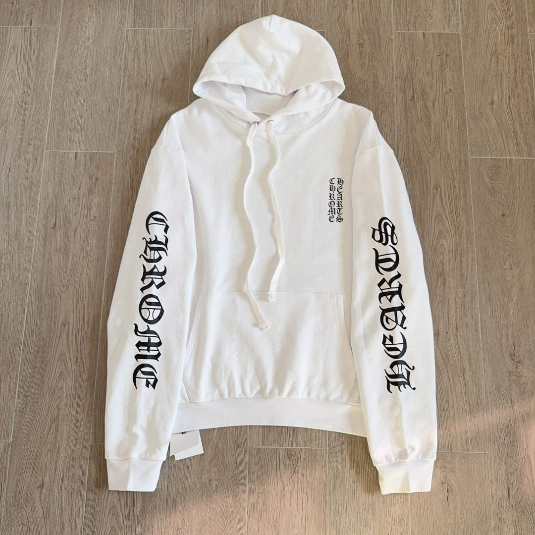 Chrome-patterned men's pullover hoodie (CH-2022110801）