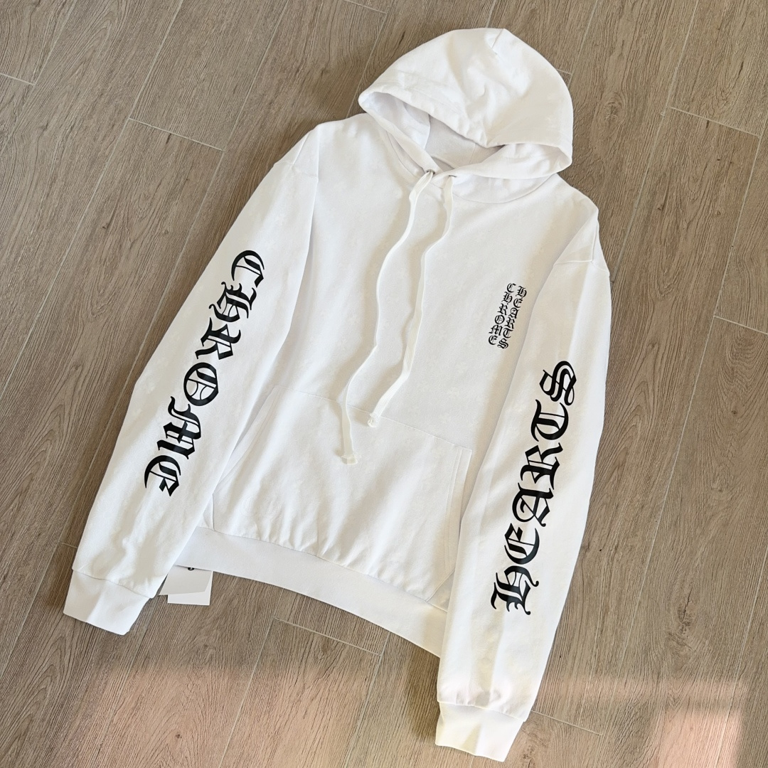 Chrome-patterned men's pullover hoodie (CH-2022110801）