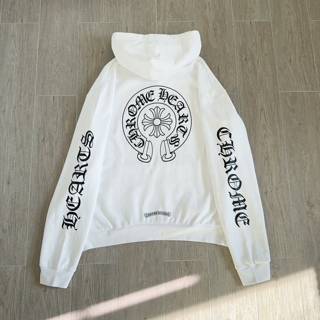 Chrome-patterned men's pullover hoodie (CH-2022110801）