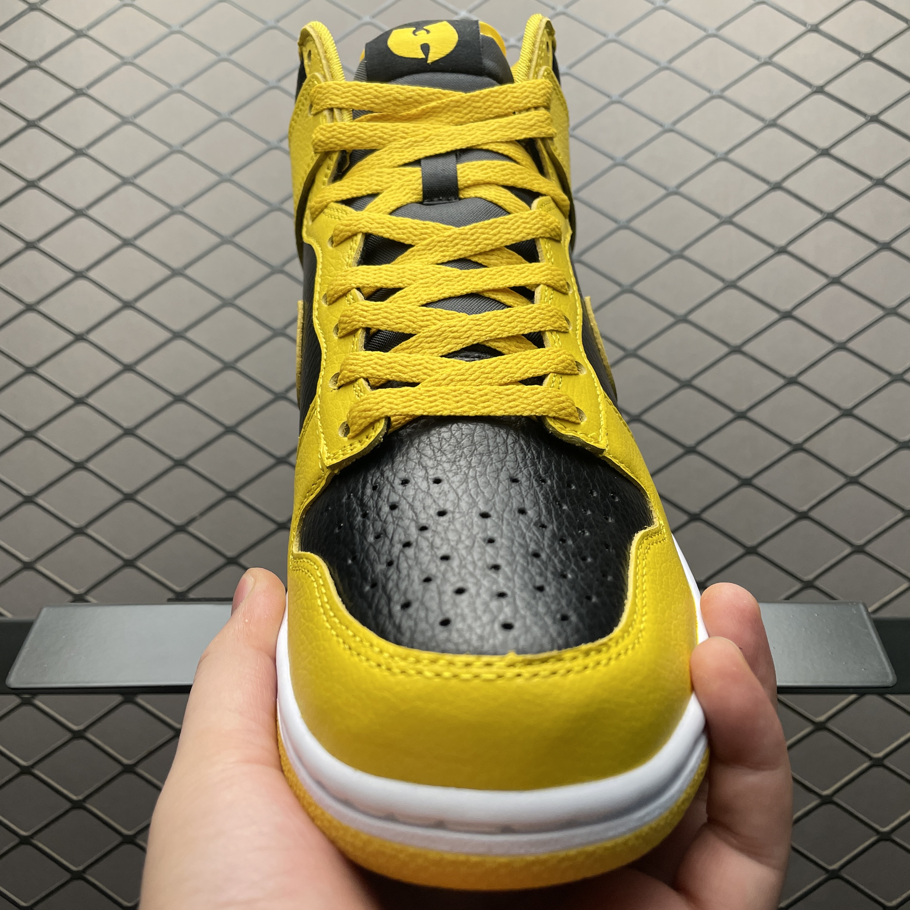 Wu-Tang Clan × Nike Dunk High Retro PRM "Black and Pollen" (HJ4320-001)