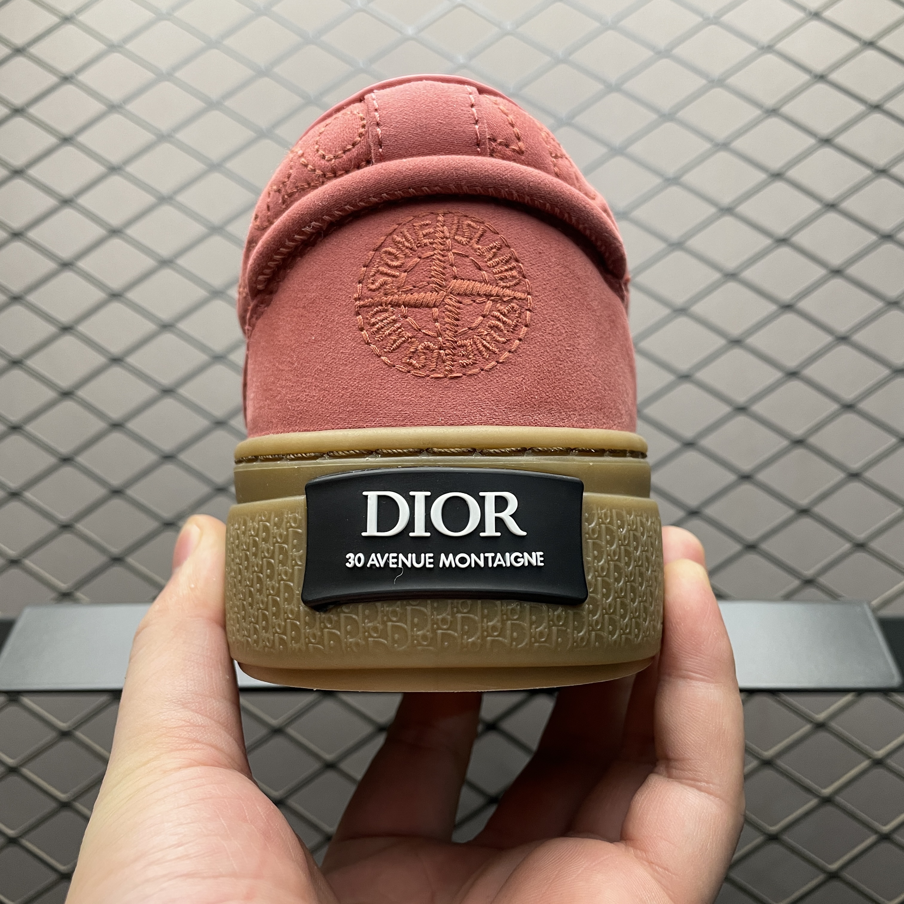 Stone Island x Dior B33 Skateboard Shoes "Red"（3SN303ZAM-H440）
