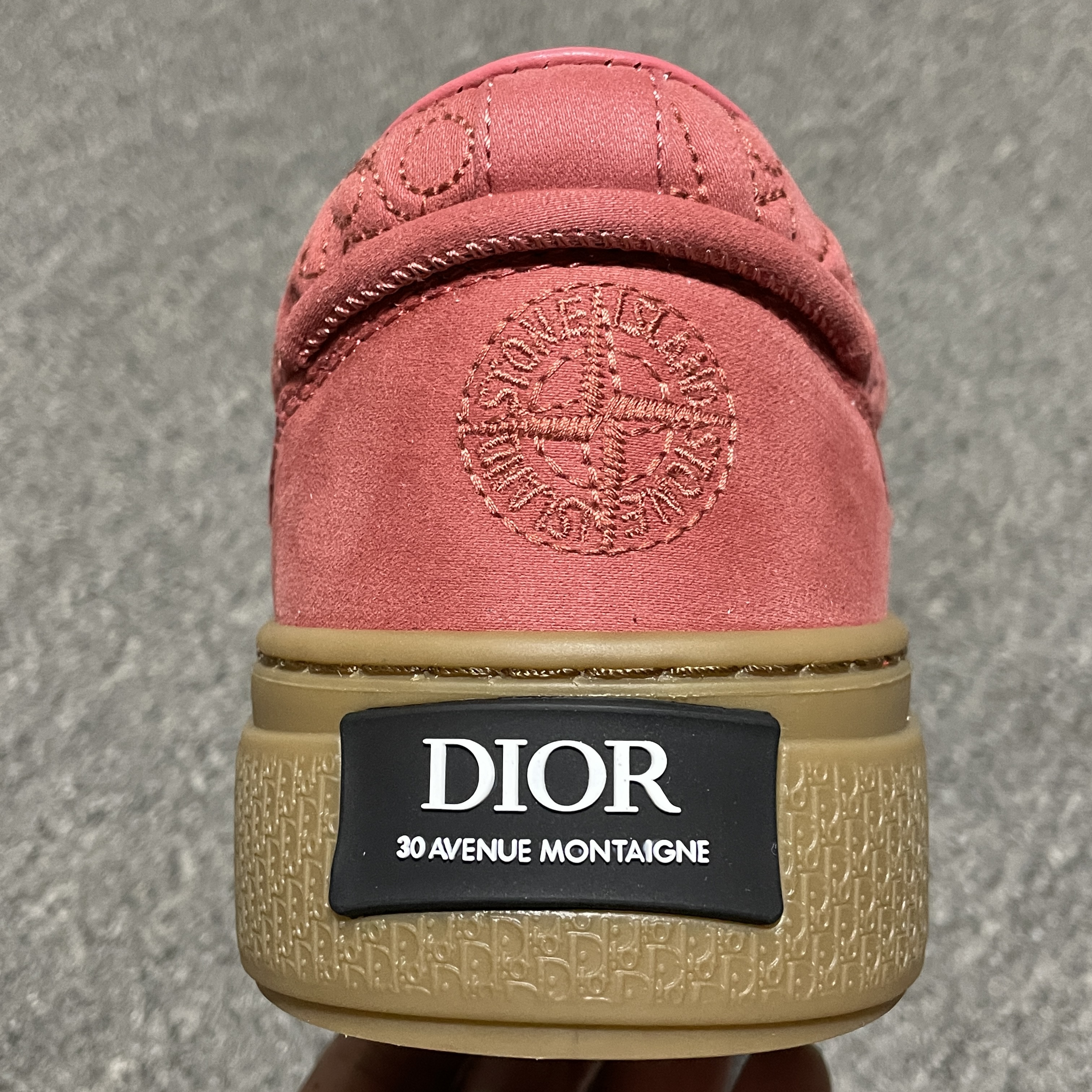 Stone Island x Dior B33 Skateboard Shoes "Red"（3SN303ZAM-H440）