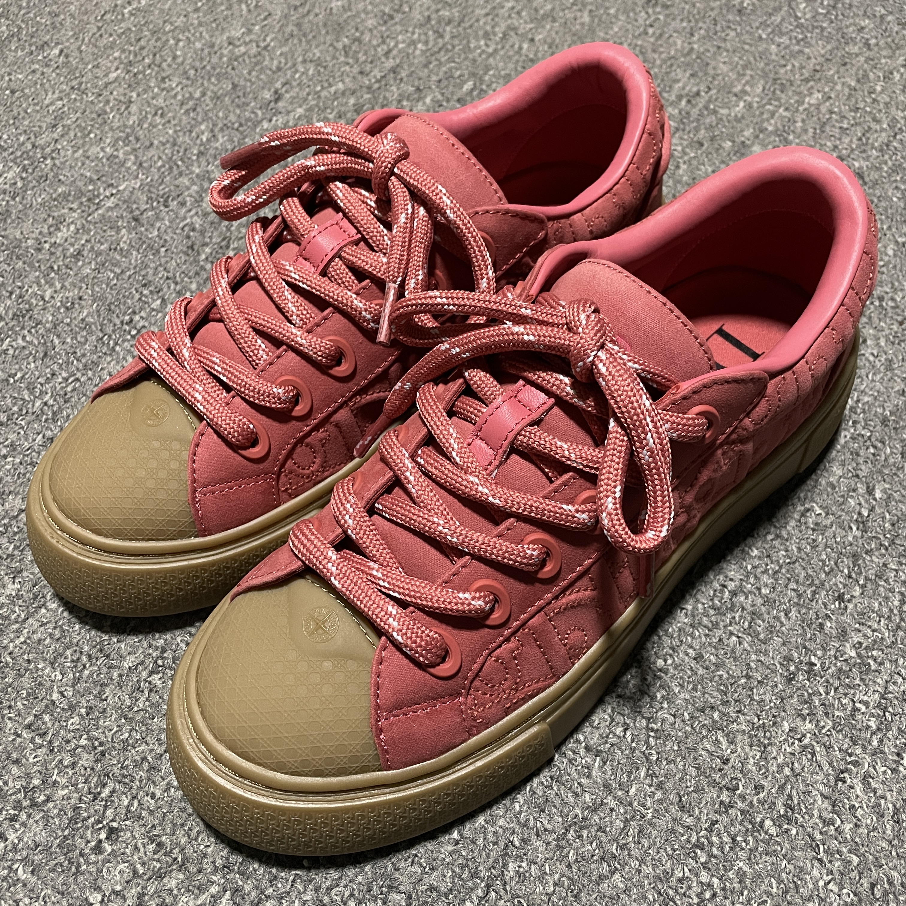 Stone Island x Dior B33 Skateboard Shoes "Red"（3SN303ZAM-H440）