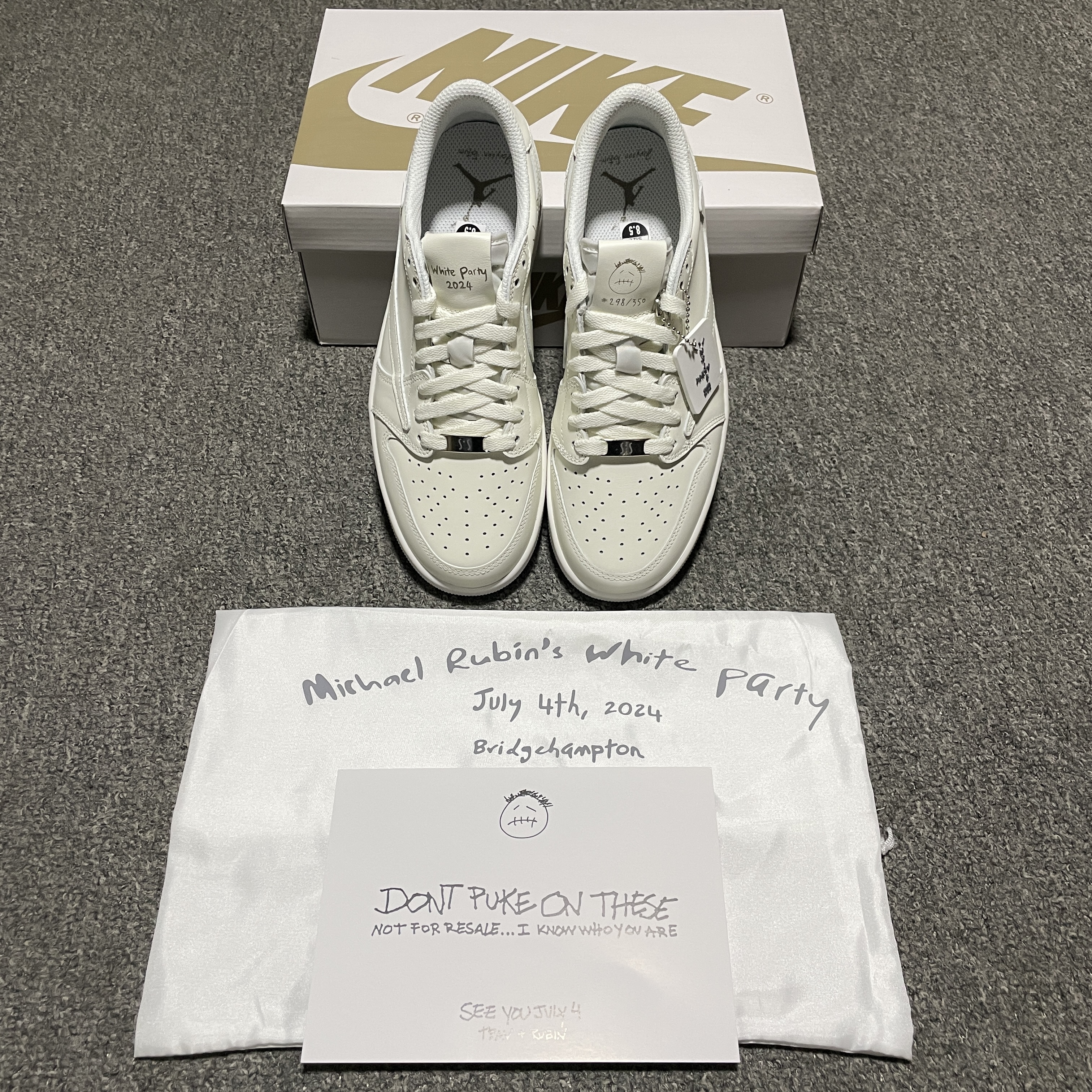 Travis Scott x Nike Air Jordan 1 Low OG “White Party (TD1226-111)