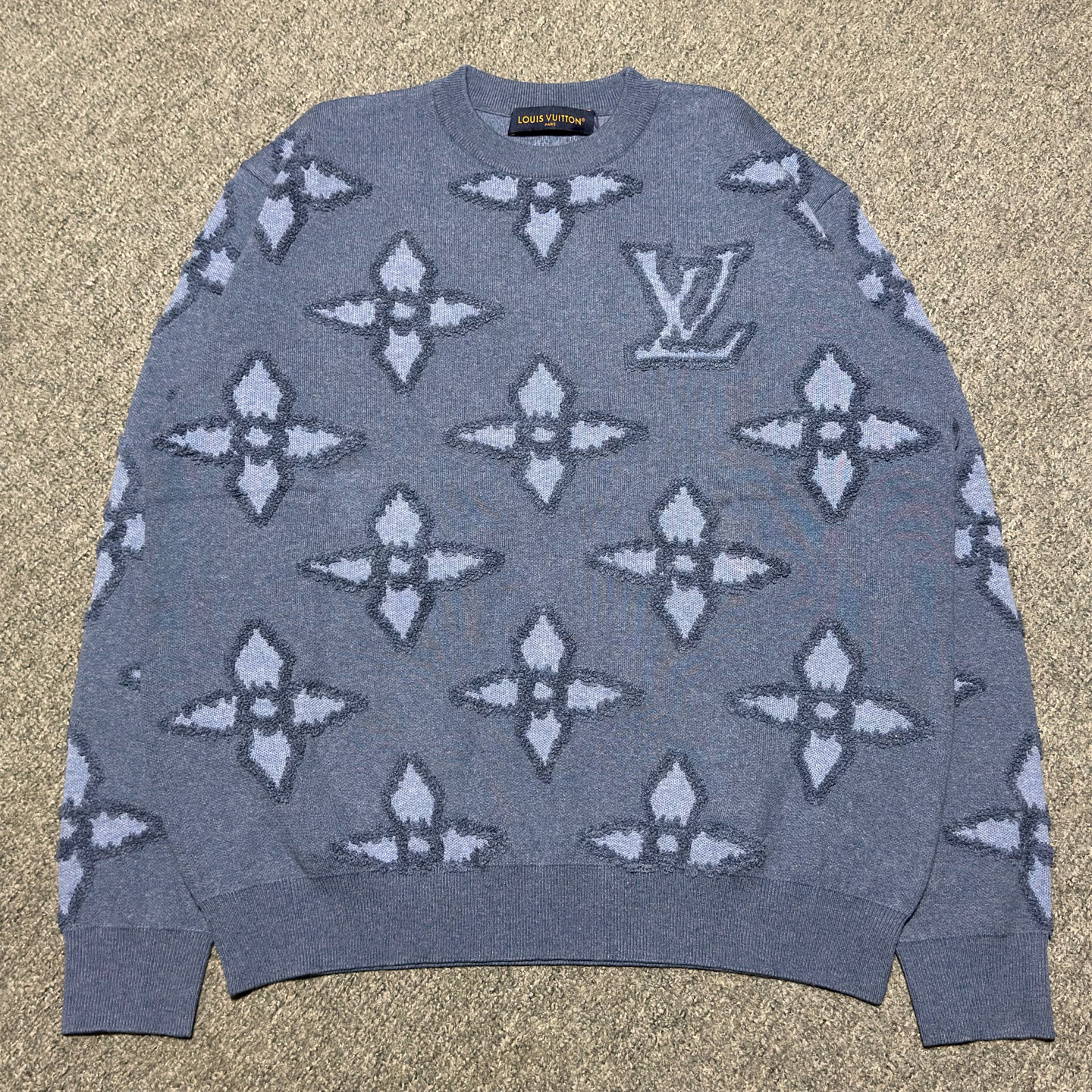 Louis Vuitton Textured cotton crew neck（1AFQQ3）